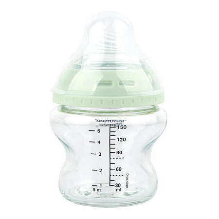 Tommee Tippee Natural Start Glass Feeding Bottle, BPA & BPS Free, Slow Flow, 0 Months+ 150ml, 427027 - Image 2