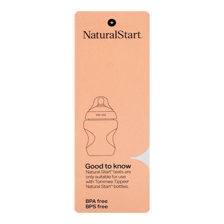 Tommee Tippee Natural Start Teats, BPA & BPS Free, Medium Flow, 3 Months+ 427031, 2-Pack - Image 3