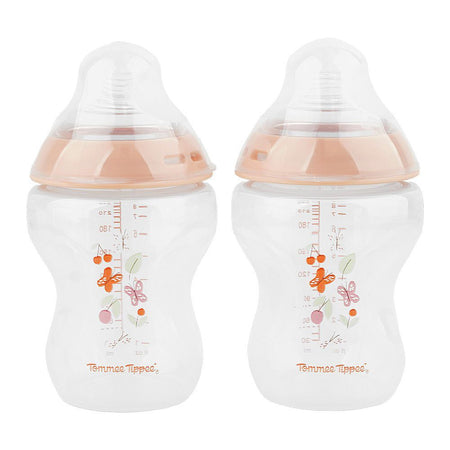 Tommee Tippee Natural Start Medium Flow PP Feeding Bottle, BPA & BPS Free, 3 Months+  2 X 260ml, 427017 - Main Image