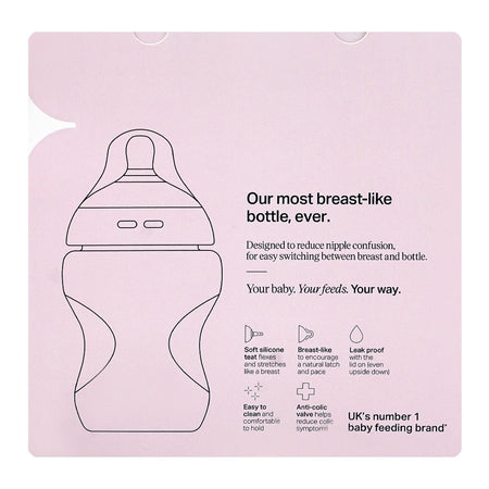 Tommee Tippee Natural Start Medium Flow PP Feeding Bottle, BPA & BPS Free, 3 Months+  2 X 260ml, 427017 - Image 6