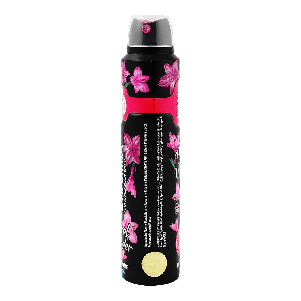 Dhamma Floral Wonder Pour Homme Perfumed Body Spray, For Men, 200ml - Image 2
