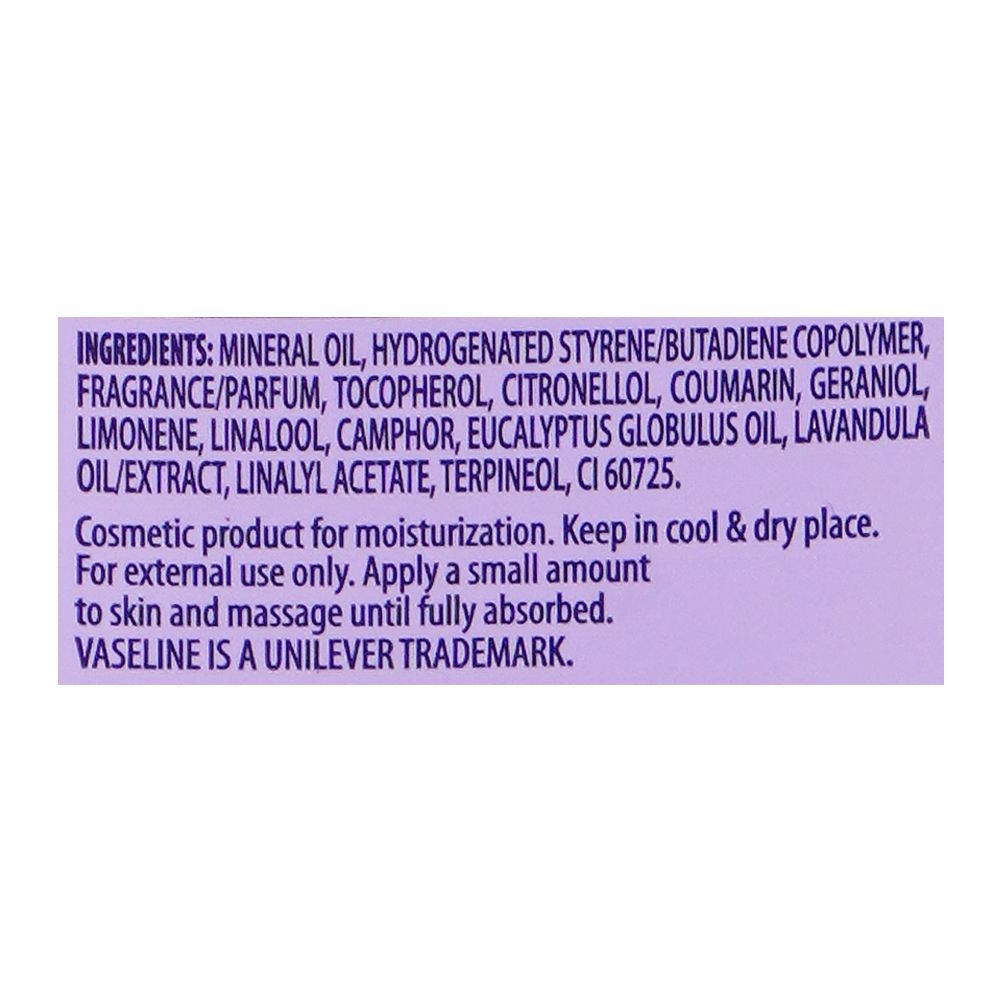 Vaseline Intensive Care Calm Healing Body Oil, 200ml - Image 3