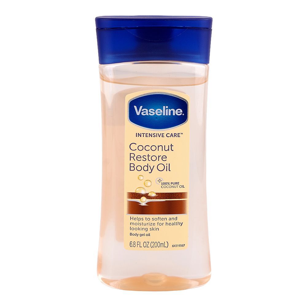 Vaseline Intensive Care Coconut Restore Body Oil, 200ml - Main Image