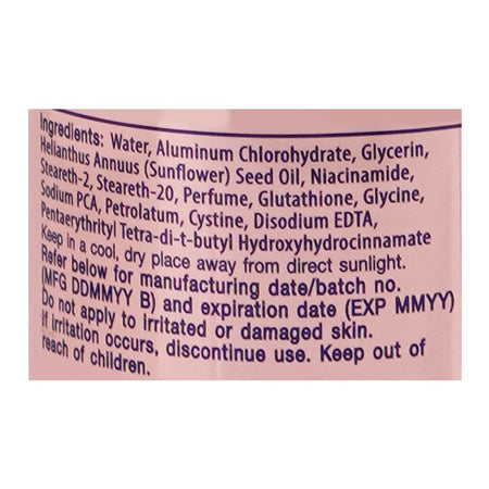 Vaseline Gluta Glow Ampoule Bright & Repair Serum Deodorant Roll On, Niacinamide, Glycerin, 45ml - Image 3
