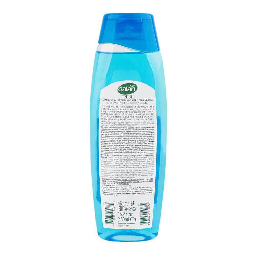 Dalan Fresh Sea Minerals Refreshing Body Wash, 450ml - Image 2