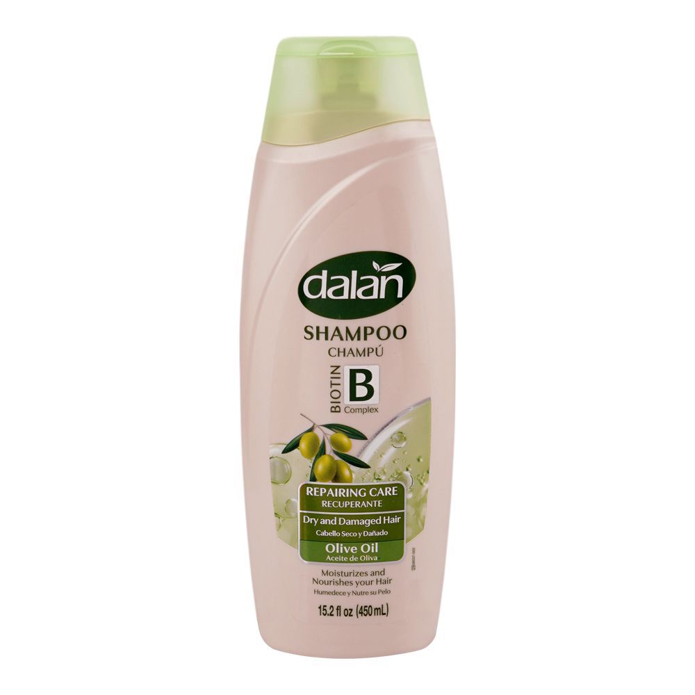 Dalan Biotin Complex Olive Oil Repairing Care Shampoo, For Dry & Damaged Hair, 450ml - Main Image
