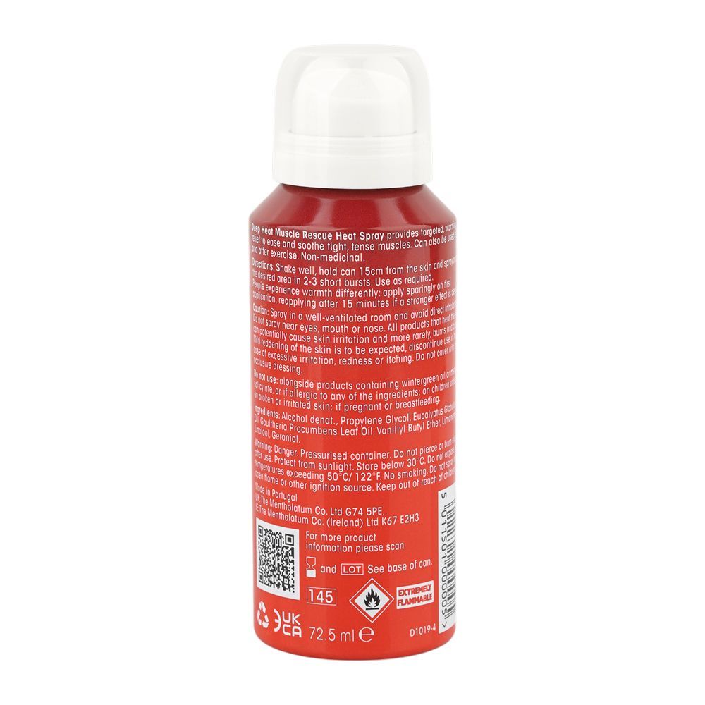 Deep Heat Muscle Rescue Heat Spray, 72.5ml - Image 2