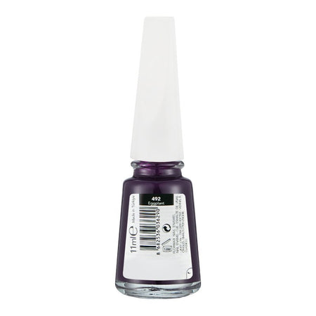 Flormar Maxi Brush Nail Enamel, 492 Egg Plant, 11ml - Image 2