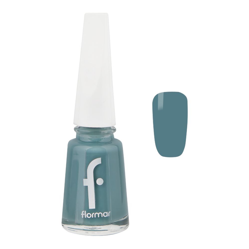 Flormar Maxi Brush Nail Enamel, 497 Celadon Glaze, 11ml - Main Image