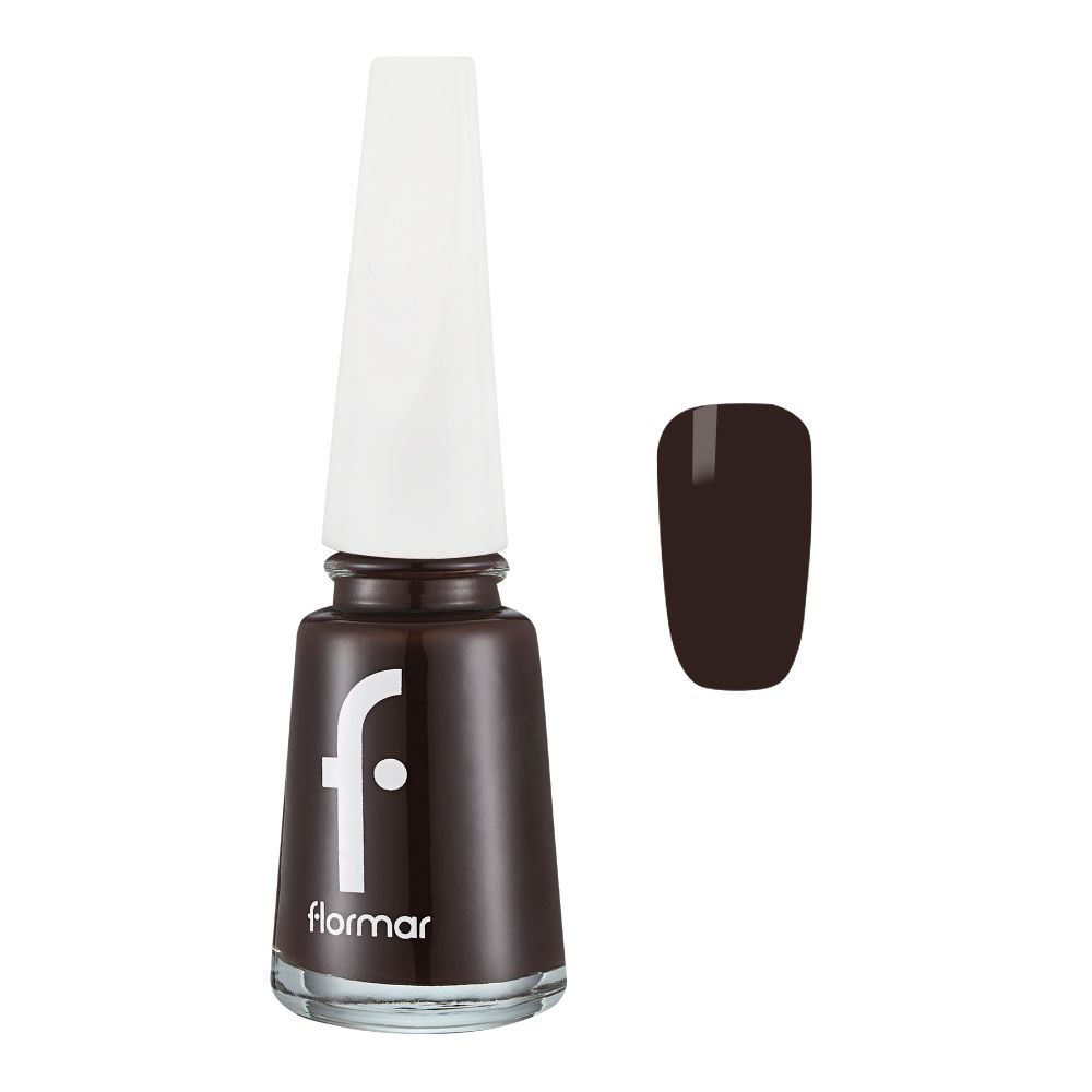 Flormar Maxi Brush Nail Enamel, 514 Bitter Cocoa, 11ml - Main Image