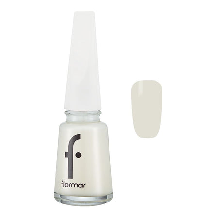 Flormar Maxi Brush Nail Enamel, 227 Milk Foam, 11ml - Main Image