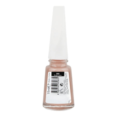 Flormar Maxi Brush Nail Enamel, 305 Beige Latte, 11ml - Image 2