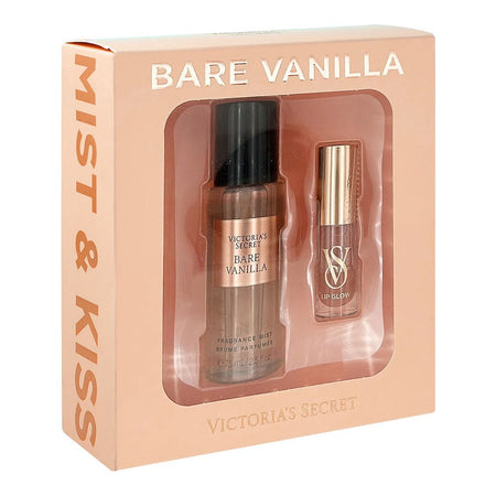 Victoria's Secret Bare Vanilla Set, For Women, Fragrance Mist 75ml + Peony Lip Glow - Image 2