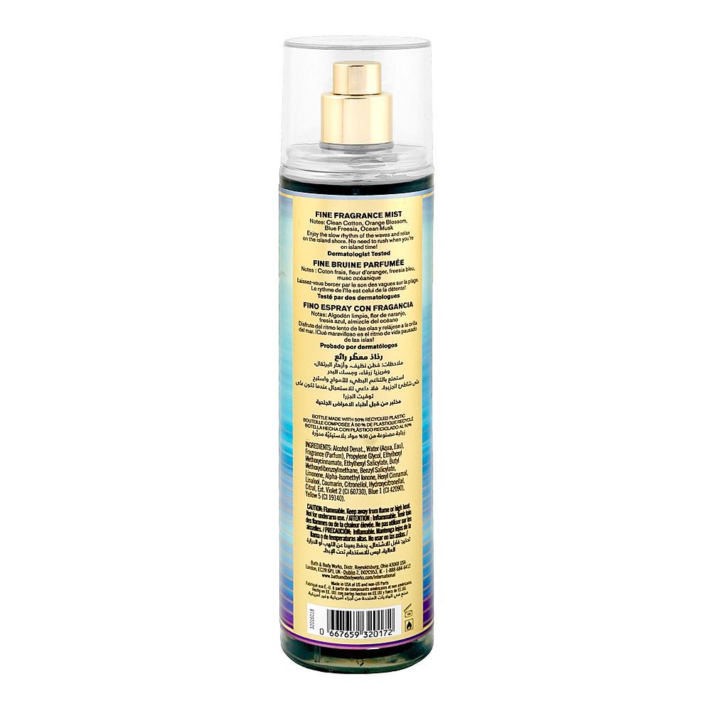 Bath & Body Works Sea Island Shore Fine Fragrance Mist, For Women, 236ml - Image 2