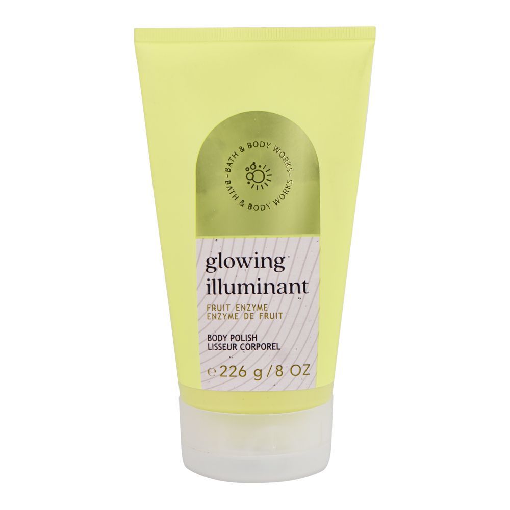 Bath & Body Works Glowing Illuminant Fruit Enzyme Body Polish, Glycerin, Citric Acid, 226g - Main Image