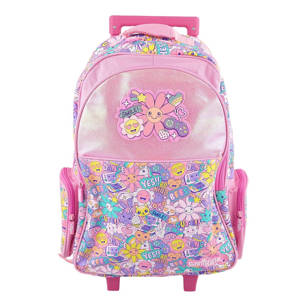 SJ Kids Smiggle Trolly Bag, 18 Inches, Sun Flower, SMI-115 - Image 2