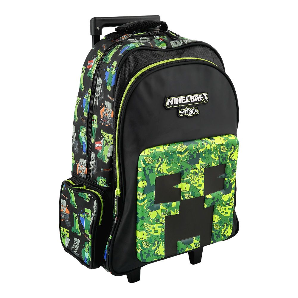 SJ Kids Smiggle Trolly Bag, 18 Inches, Mine Craft, SMI-115 - Main Image