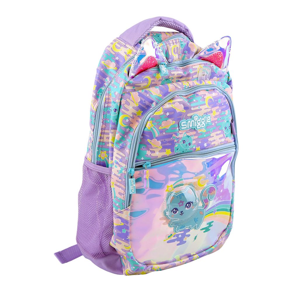SJ Kids Smiggle School Bag, 16 Inches, Cat, SMI-124-A - Main Image