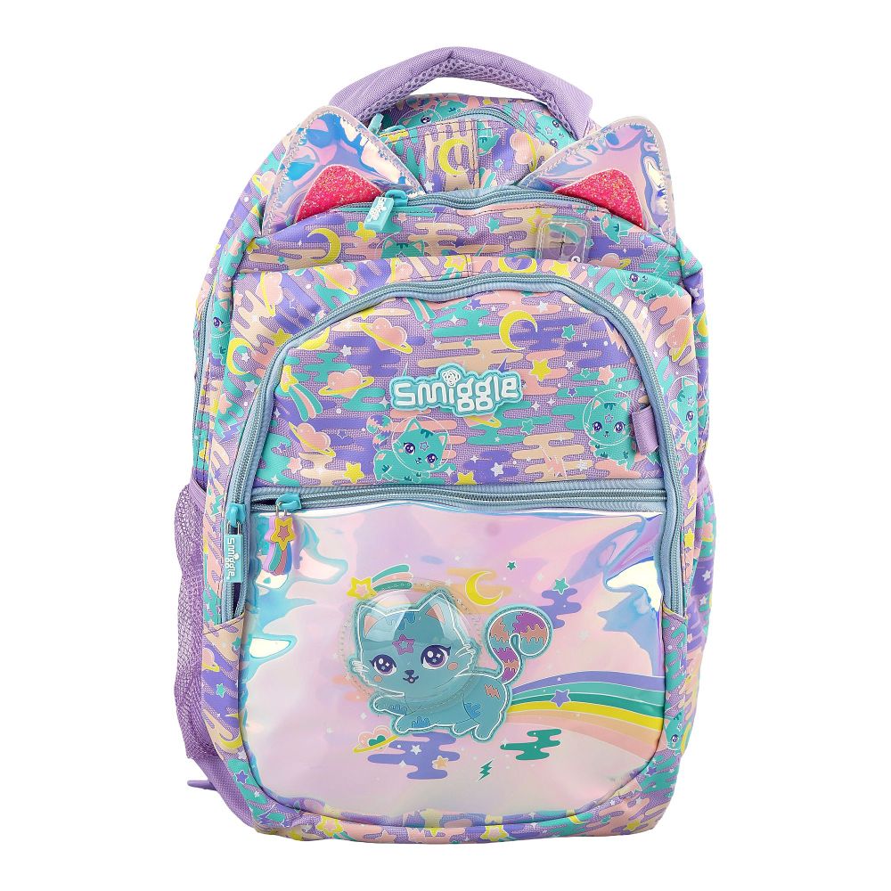 SJ Kids Smiggle School Bag, 16 Inches, Cat, SMI-124-A - Image 2