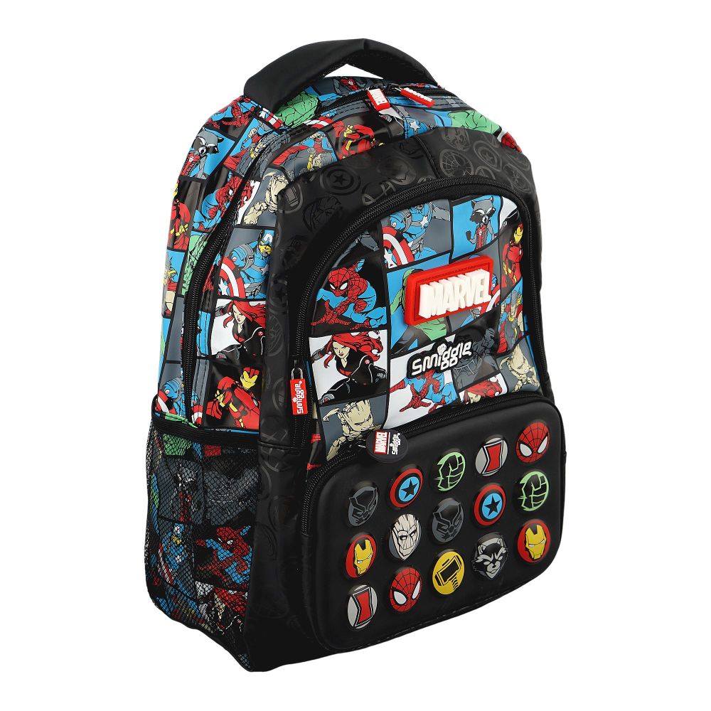 SJ Kids Smiggle School Bag, 16 Inches, Avengers, SMI-124 - Main Image