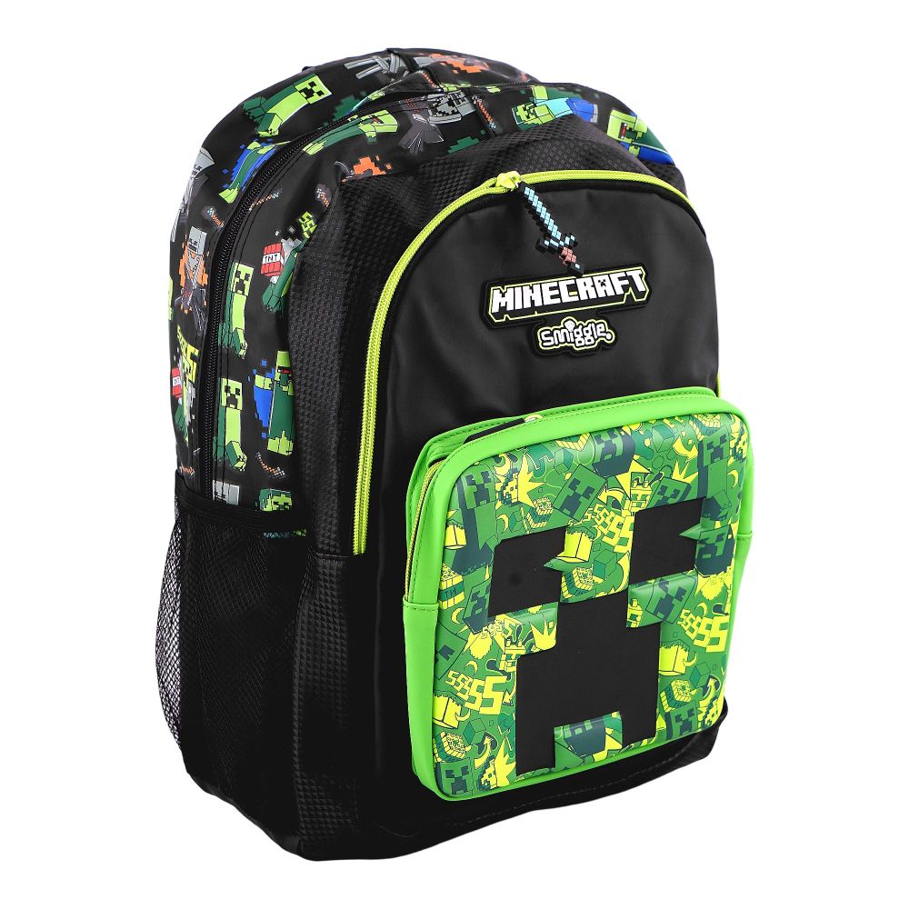 SJ Kids Smiggle School Bag, 16 Inches, Mine Craft, SMI-124 - Main Image