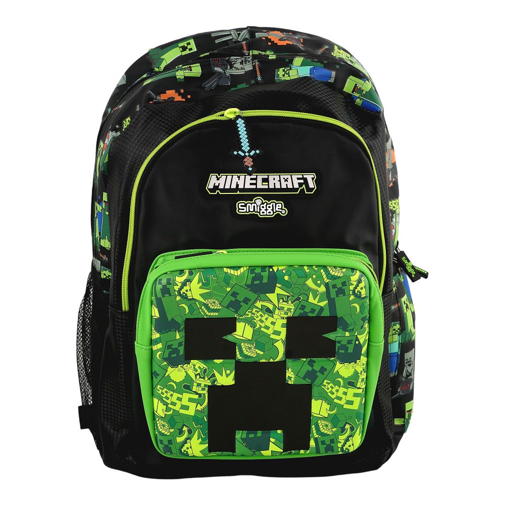 SJ Kids Smiggle School Bag, 16 Inches, Mine Craft, SMI-124 - Image 2