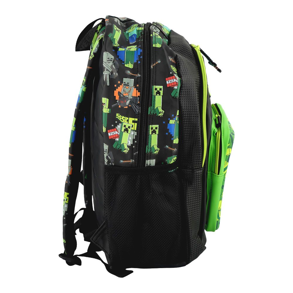 SJ Kids Smiggle School Bag, 16 Inches, Mine Craft, SMI-124 - Image 4