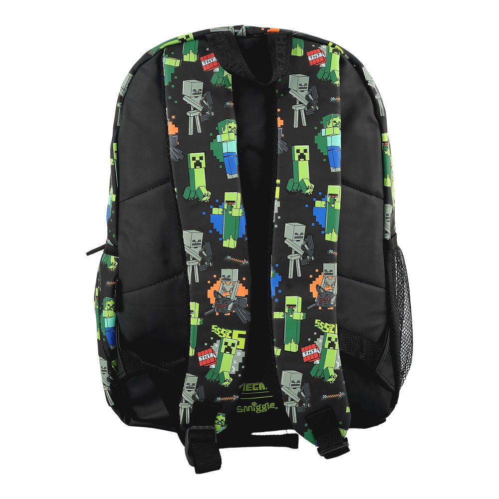 SJ Kids Smiggle School Bag, 16 Inches, Mine Craft, SMI-124 - Image 5
