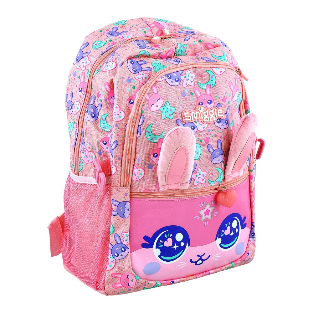 SJ Kids Smiggle School Bag, 16 Inches, Bunny, SMI-124 - Main Image