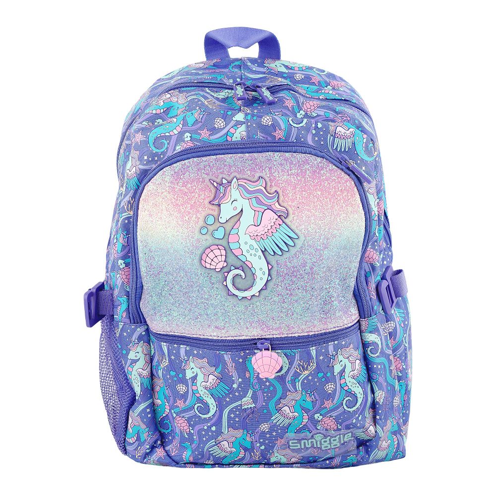 SJ Kids Smiggle School Bag, 16 Inches, Sea Horse, SMI-124 - Image 2