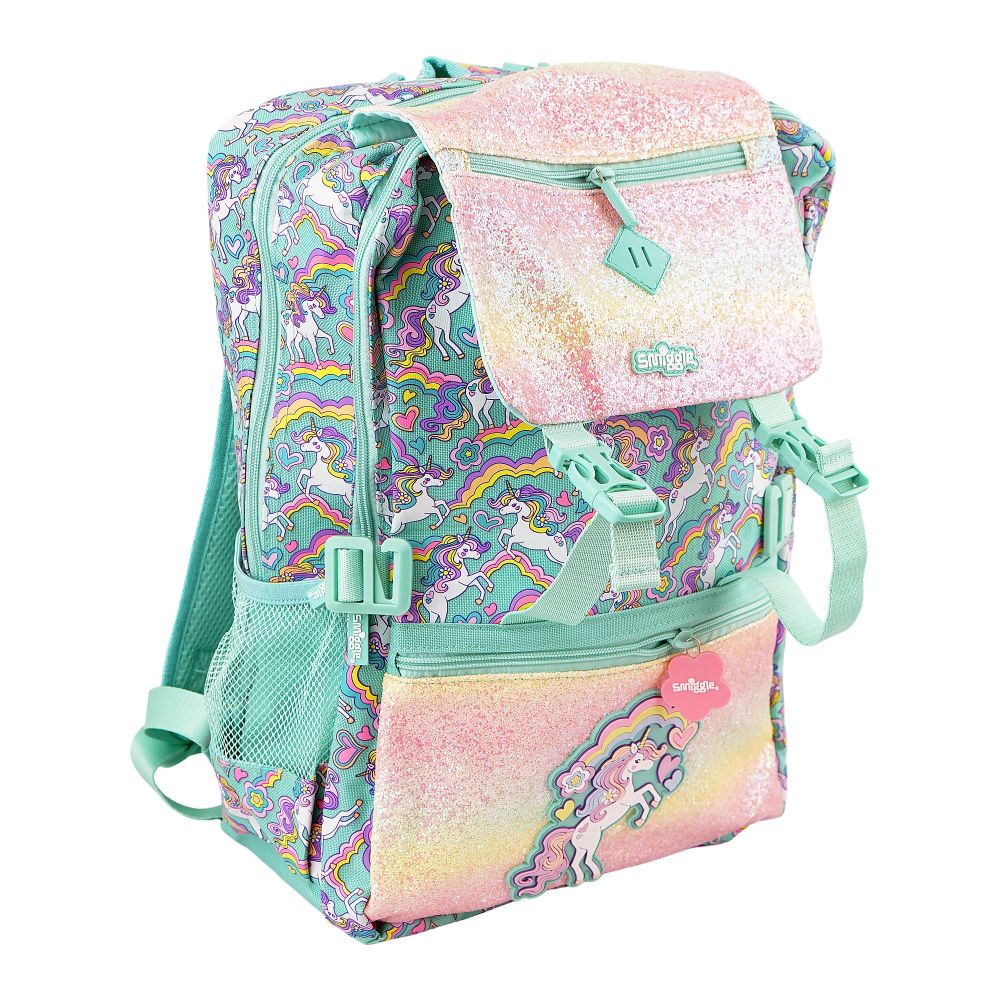 SJ Kids Smiggle School Bag, 18 Inches, Unicorn A, SMI-123 - Main Image