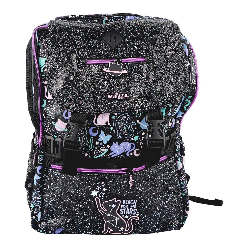 SJ Kids Smiggle School Bag, 18 Inches, Cat, SMI-123 - Image 2