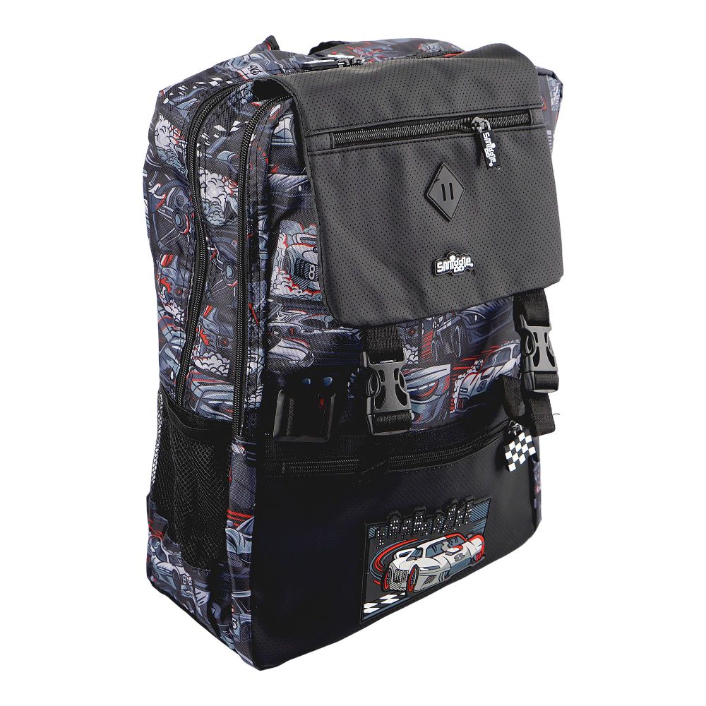 SJ Kids Smiggle School Bag, 18 Inches, Car, SMI-123 - Main Image