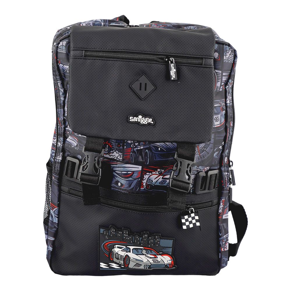 SJ Kids Smiggle School Bag, 18 Inches, Car, SMI-123 - Image 2