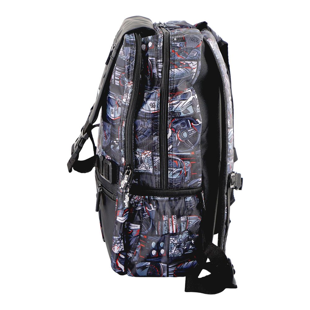 SJ Kids Smiggle School Bag, 18 Inches, Car, SMI-123 - Image 3