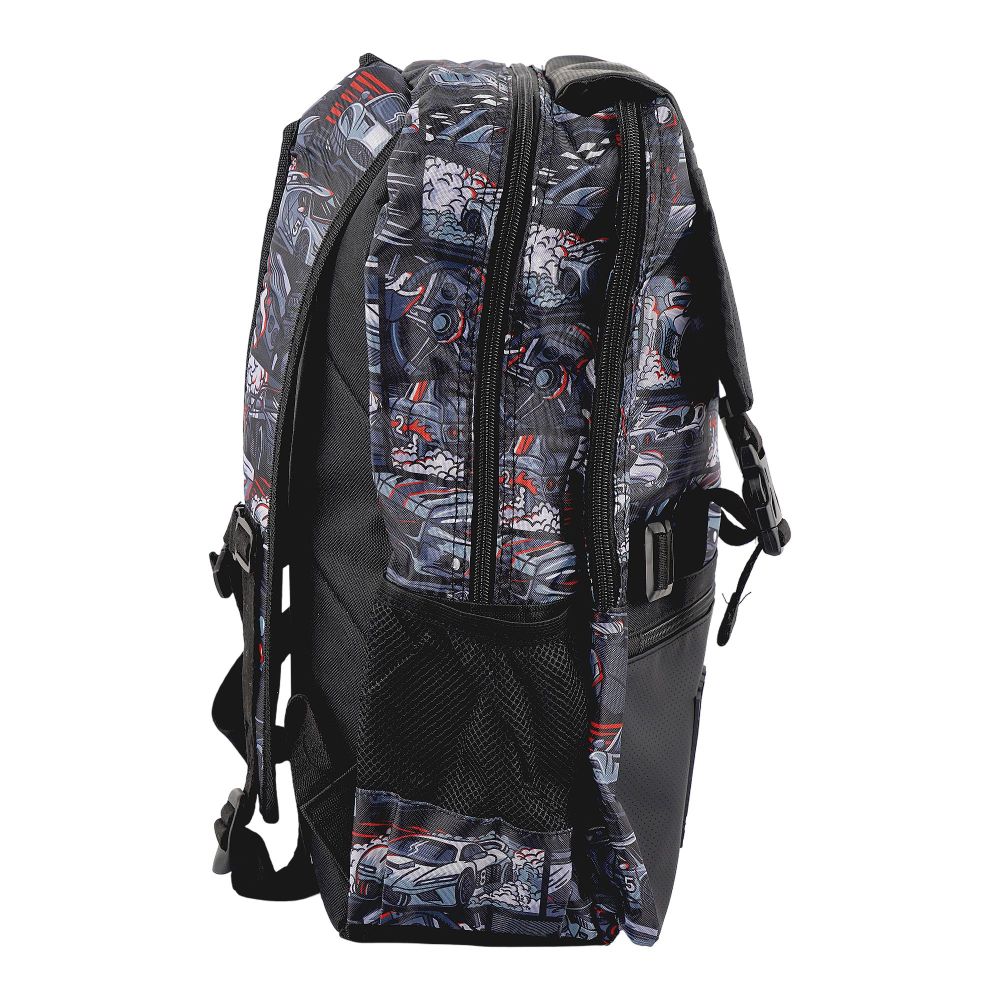 SJ Kids Smiggle School Bag, 18 Inches, Car, SMI-123 - Image 4