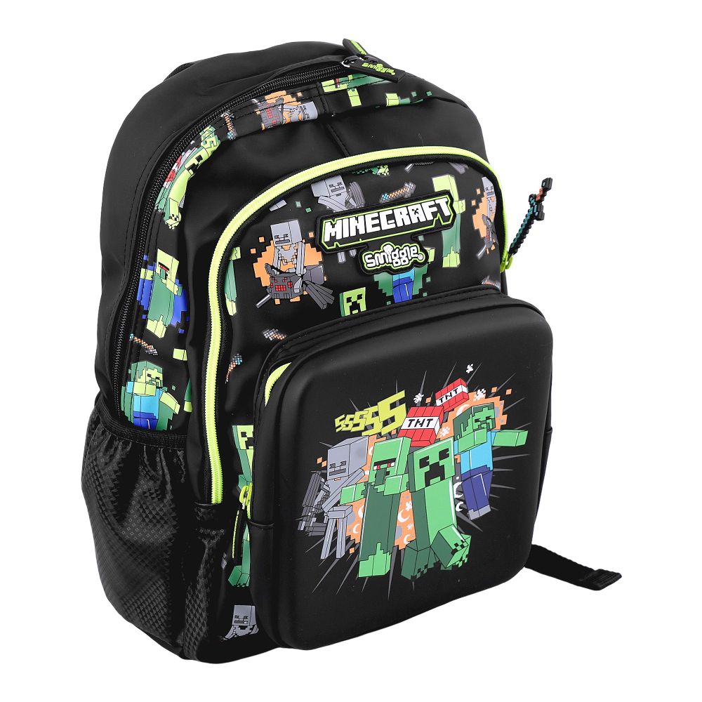 SJ Kids Smiggle School Bag, 14 Inches, Mine Craft, SMI-126 - Main Image