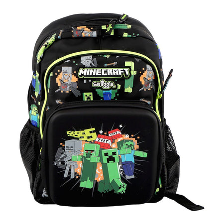 SJ Kids Smiggle School Bag, 14 Inches, Mine Craft, SMI-126 - Image 2