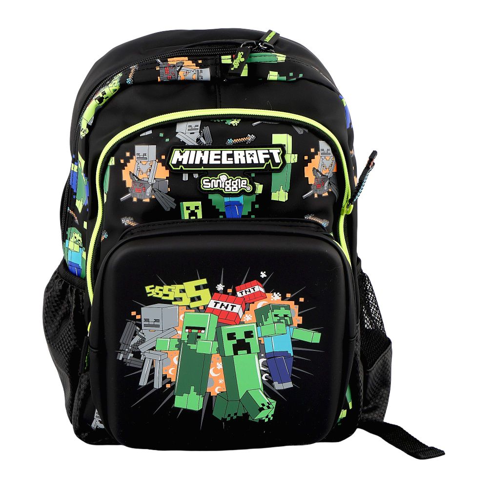 SJ Kids Smiggle School Bag, 14 Inches, Mine Craft, SMI-126 - Image 2