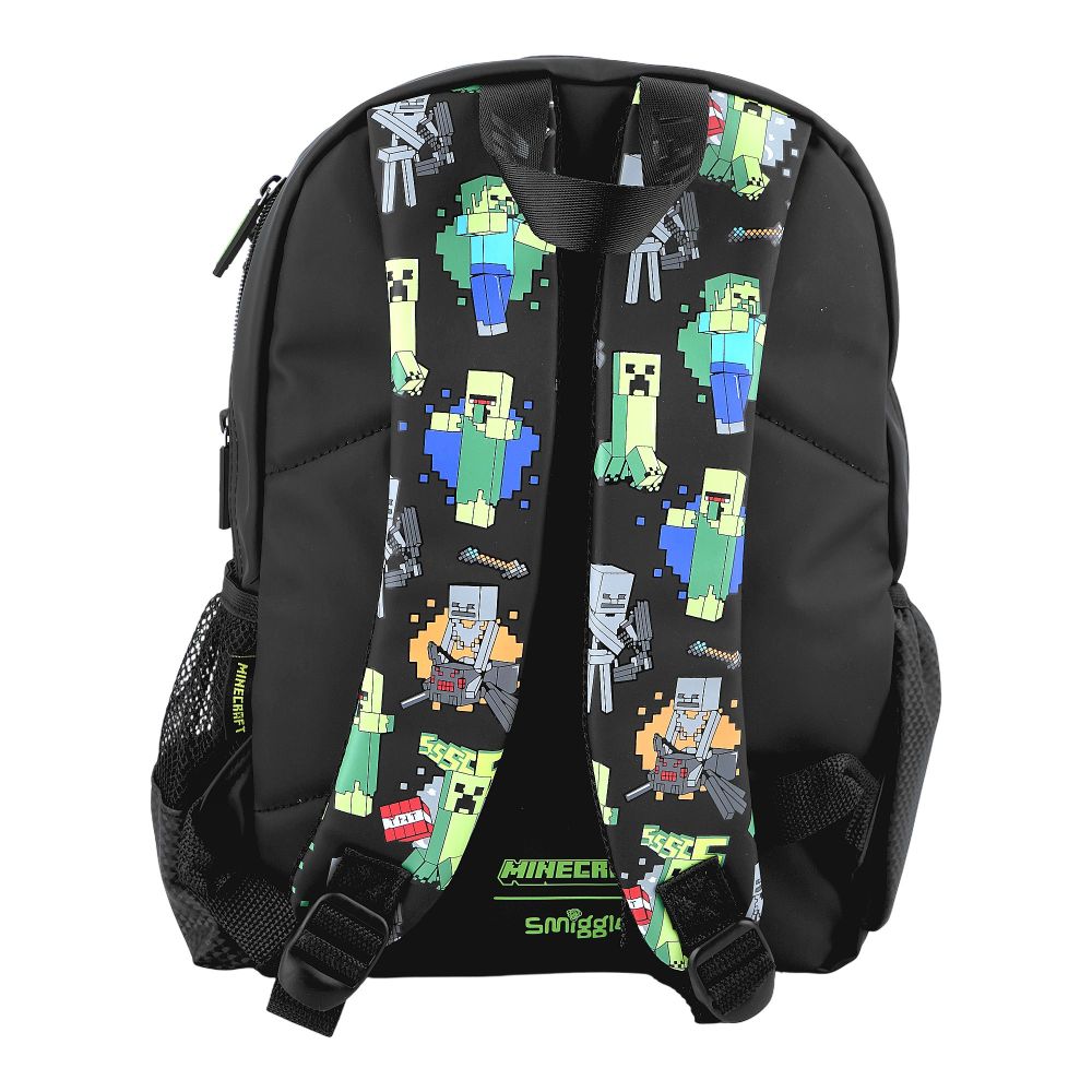 SJ Kids Smiggle School Bag, 14 Inches, Mine Craft, SMI-126 - Image 5