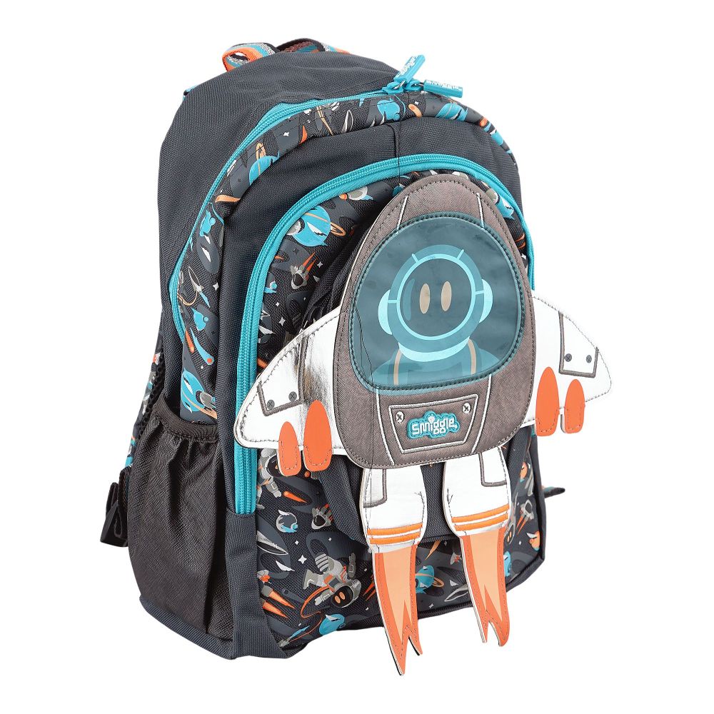 SJ Kids Smiggle School Bag, 14 Inches, Space Rocket, SMI-126 - Main Image