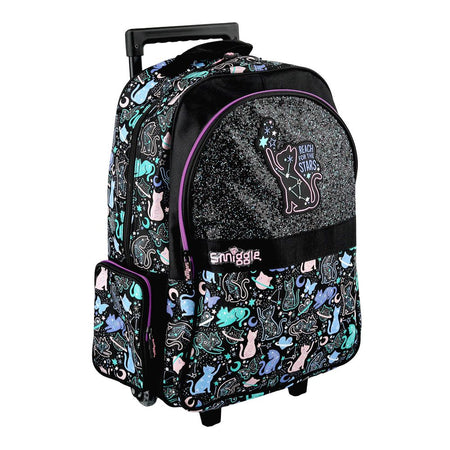 SJ Kids Smiggle Trolly Bag, 18 Inches, Black Cat, SMI-115 - Main Image