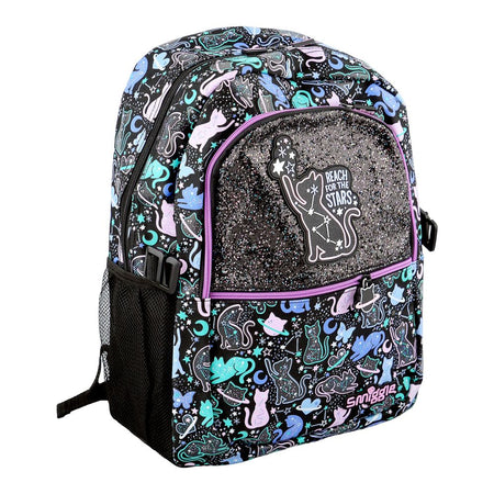 SJ Kids Smiggle School Bag, 16 Inches, Black Cat, SMI-124 - Main Image