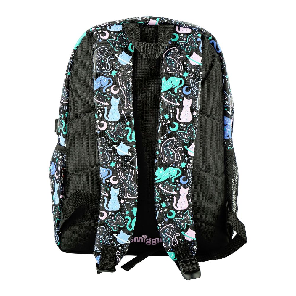 SJ Kids Smiggle School Bag, 16 Inches, Black Cat, SMI-124 - Image 5