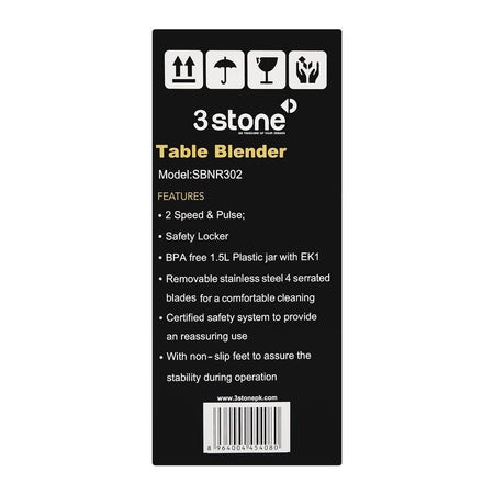 3 Stone Table Blender Set, 350W, 1.5 Liter, SBNR302 - Image 3