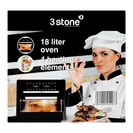 3 Stone Air Fryer With Oven, 18 Liters, 2800W, SAFO402 - Image 2