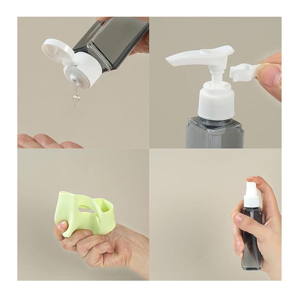 AJF 4-In-1 Travel Dispenser Bottle, Assorted Colour - Image 8