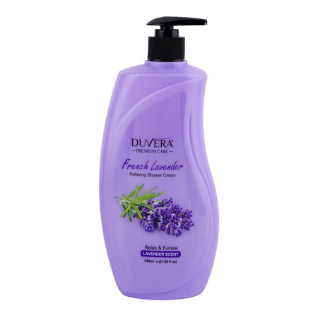 Duvera French Lavender Relaxing Shower Cream, Salicylic Acid, 650ml - Main Image