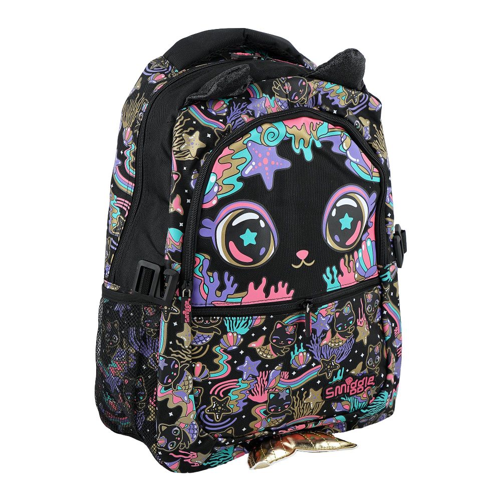SJ Kids Smiggle School Bag, 16 Inches, Cat, SMI-124-B - Main Image