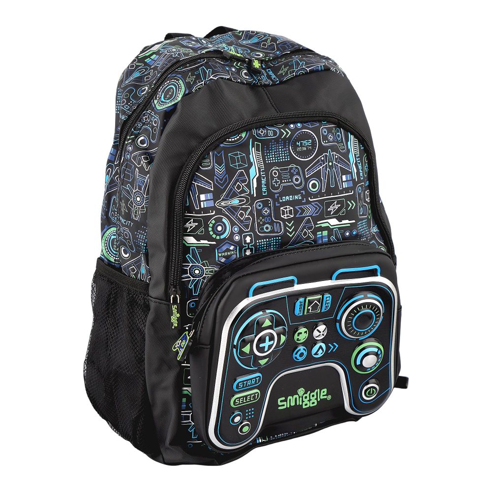 SJ Kids Smiggle School Bag, 16 Inches, Game Console, SMI-124-B - Main Image